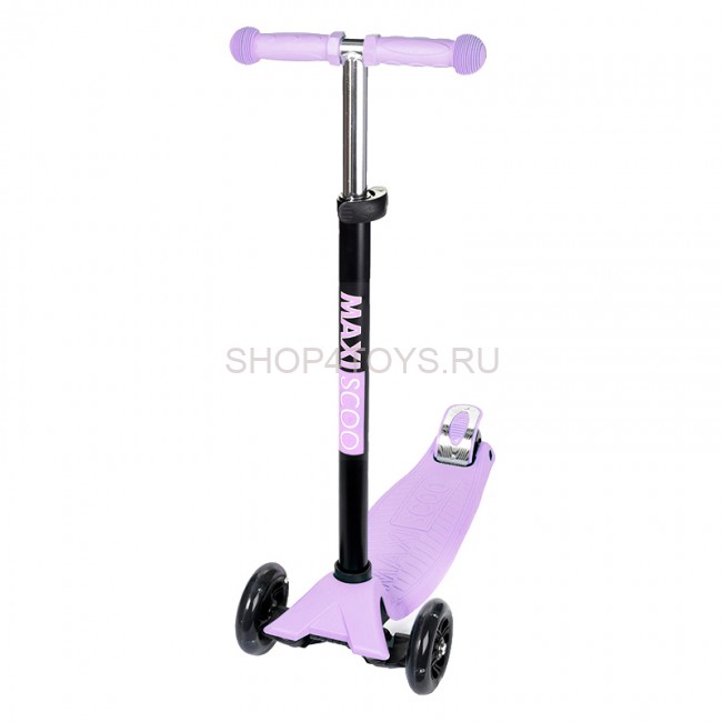 Самокат Maxiscoo Junior Трехколесный Детский со Светящимися Колесами, Лавандовый - MSC-J091804 Самокат Maxiscoo Junior Трехколесный Детский со Светящимися Колесами, Лавандовый - MSC-J091804