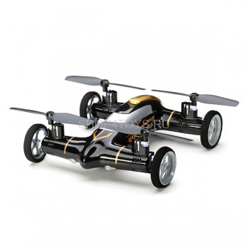 Радиоуправляемый квадрокоптер Syma Max Flying Car X9 - X9 Квадрокоптер, который одним нажатием кнопки превращается в машину – новый SYMA X9! Компактный размер и малый вес в сочетании с качественным эластичным пластиком – модели не страшны небольшие столкновения.
