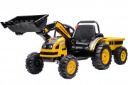 Детский электромобиль трактор с ковшом и прицепом (желтый, 2WD, EVA) - HL389-LUX-YELLOW-TRAILER Детский электромобиль трактор с ковшом и прицепом (желтый, 2WD, EVA) - HL389-LUX-YELLOW-TRAILER
