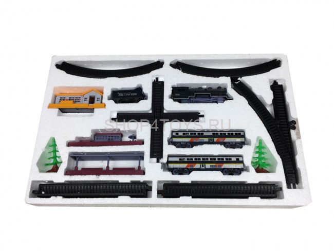 Железная дорога Fenfa ''Классический поезд'' с ж/д станцией (свет, звук, длина пути 4,3 м) - 1638D