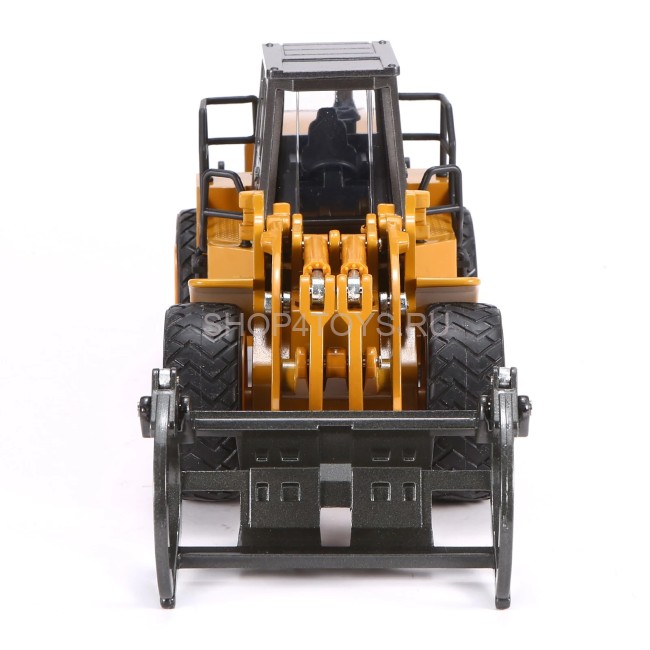 Металлический фронтальный погрузчик бревен HUI NA TOYS масштаб 1:40 - HN1914