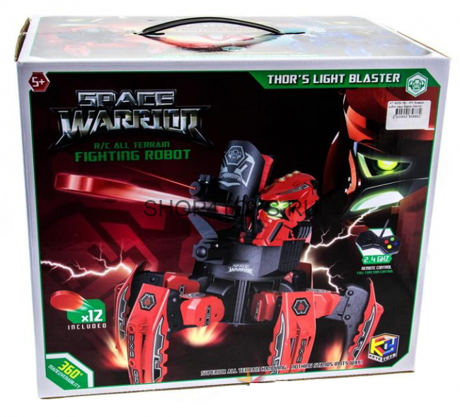 Радиоуправляемый робот-паук Space Warrior с пульками и лазерным прицелом 2.4G - KY9006-1