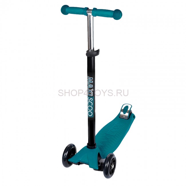 Самокат Maxiscoo Junior Трехколесный Детский со Светящимися Колесами, Изумрудный - MSC-J091802 Самокат Maxiscoo Junior Трехколесный Детский со Светящимися Колесами, Изумрудный - MSC-J091802