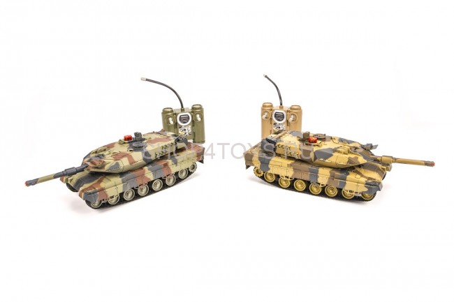 Радиоуправляемый танковый бой Huan Qi Abrams vs Abrams 1:24 2.4G - HQ558 Радиоуправляемый танковый бой Huan Qi Abrams vs Abrams 1:24 2.4G - HQ558