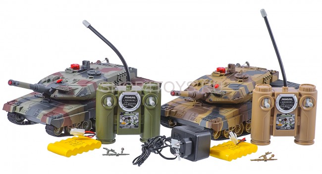 Радиоуправляемый танковый бой Huan Qi Abrams vs Abrams 1:24 2.4G - HQ558 Радиоуправляемый танковый бой Huan Qi Abrams vs Abrams 1:24 2.4G - HQ558