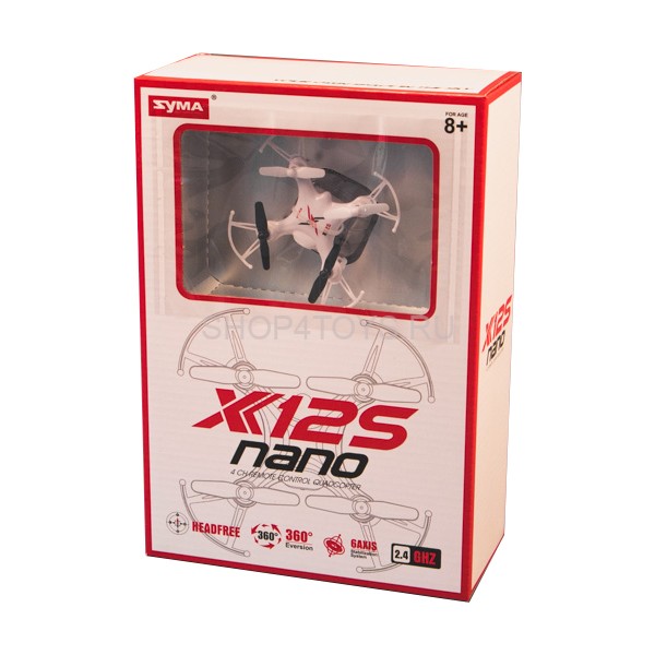 Радиоуправляемый квадрокоптер Syma Nano X12S - X12S Радиоуправляемый квадрокоптер Syma Nano X12S - X12S