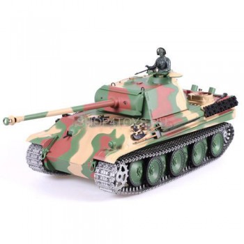Радиоуправляемый танк Heng Long Panther G 1:16 - 3879-1 PRO Особенности: металлические гусеницы и приводные механизмы! Танк Heng Long 3879-1 PRO поставляется в собранном виде, в комплектации RTR с дымом, звуком, светом и пневматической пушкой