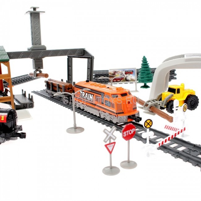 Радиоуправляемая железная дорога BSQ со станцией загрузки леса - BSQ-2282 Радиоуправляемая железная дорога BSQ со станцией загрузки леса - BSQ-2282