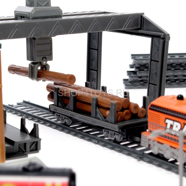 Радиоуправляемая железная дорога BSQ со станцией загрузки леса - BSQ-2282 Радиоуправляемая железная дорога BSQ со станцией загрузки леса - BSQ-2282