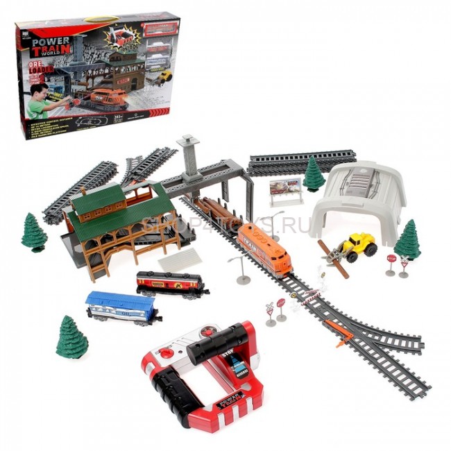 Радиоуправляемая железная дорога BSQ со станцией загрузки леса - BSQ-2282 Радиоуправляемая железная дорога BSQ со станцией загрузки леса - BSQ-2282