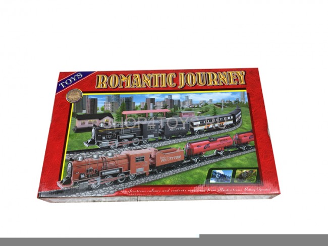 Железная дорога Fenfa ''Классический поезд'' с ж/д станцией (свет, звук, длина пути 4,3 м) - 1638E