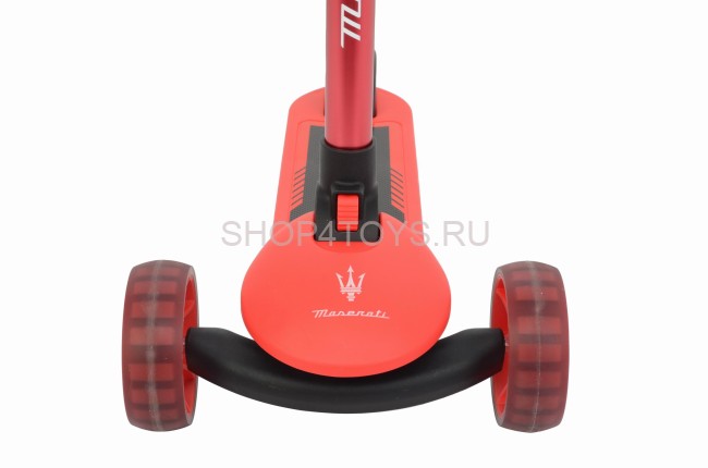 Трехколесный беговел-самокат Maserati с сиденьем - CLB-0140-RED