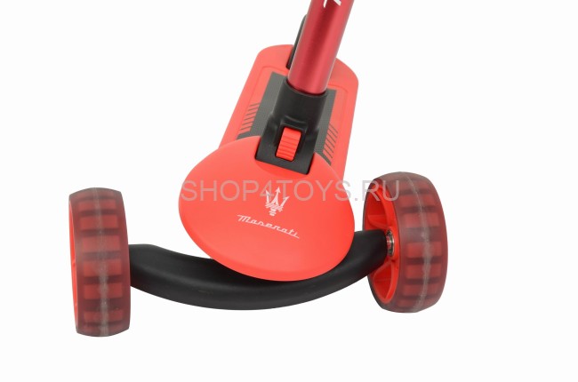Трехколесный беговел-самокат Maserati с сиденьем - CLB-0140-RED