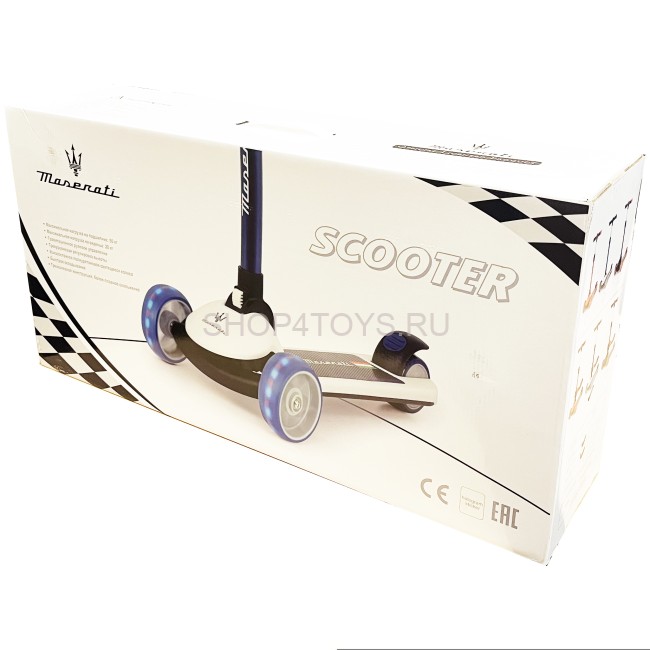 Трехколесный беговел-самокат Maserati с сиденьем - CLB-0140-RED Трехколесный беговел-самокат Maserati с сиденьем - CLB-0140-RED