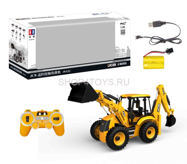 Радиоуправляемый экскаватор-погрузчик Double Eagle JSB 4CX RTR масштаб 1:20 2.4G - E589-003 Радиоуправляемый экскаватор-погрузчик Double Eagle JSB 4CX RTR масштаб 1:20 2.4G - E589-003