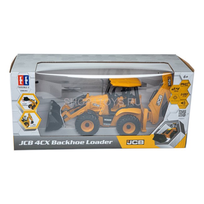 Радиоуправляемый экскаватор-погрузчик Double Eagle JSB 4CX RTR масштаб 1:20 2.4G - E589-003 Радиоуправляемый экскаватор-погрузчик Double Eagle JSB 4CX RTR масштаб 1:20 2.4G - E589-003