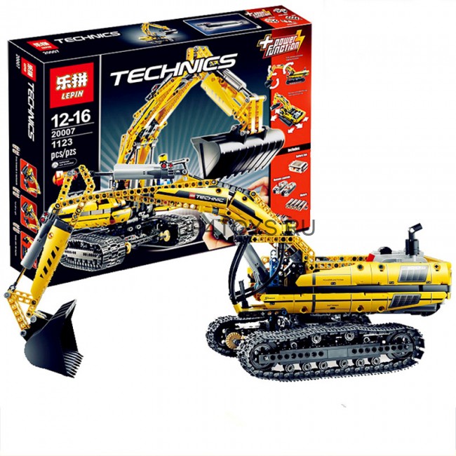 Конструктор Lepin Technics 20007 моторизированный экскаватор - Technic 8043 Конструктор Lepin Technics 20007 моторизированный экскаватор - Technic 8043