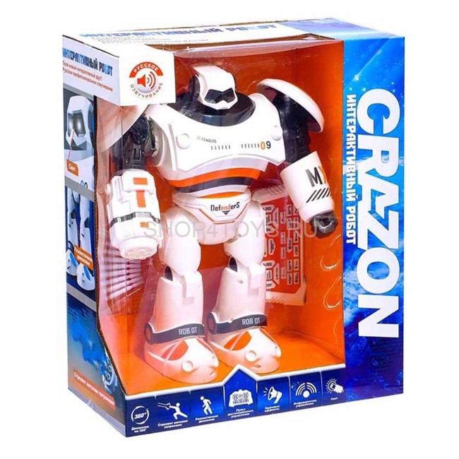 Радиоуправляемый интерактивный робот CraZon (стреляет присосками) - ZYA-A2721-1 Радиоуправляемый интерактивный робот CraZon (стреляет присосками) - ZYA-A2721-1