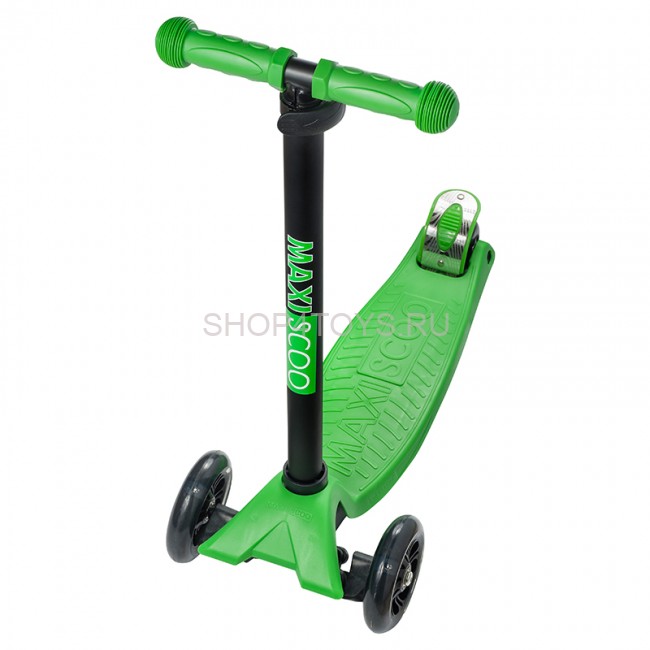 Самокат Maxiscoo Junior Трехколесный Детский со Светящимися Колесами, Зеленый - MSC-J101701 Самокат Maxiscoo Junior Трехколесный Детский со Светящимися Колесами, Зеленый - MSC-J101701