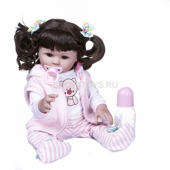 Реборн силиконовая малышка Вика