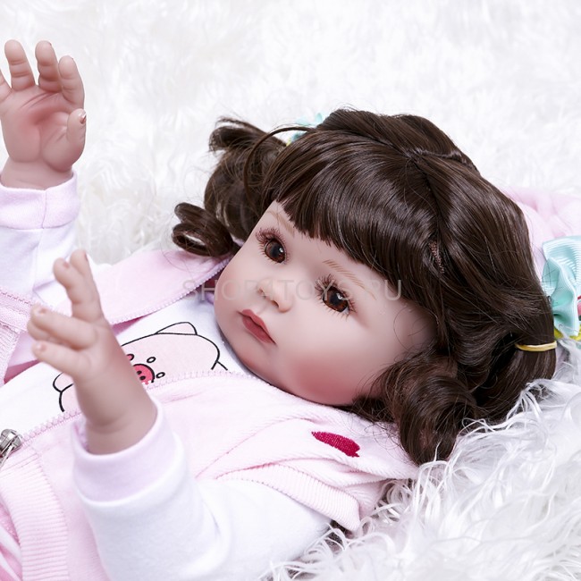 Реборн силиконовая малышка Вика
