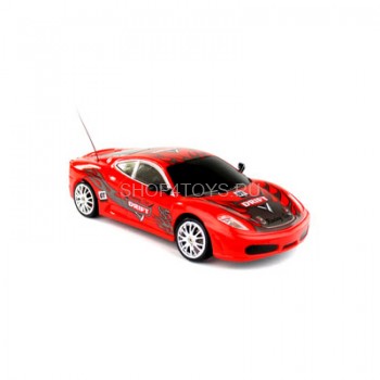 Радиоуправляемая машинка для дрифта Ferrari F430 GT 1:24 - 666-213 ПОЛНЫЙ ПРИВОД! Сменные колеса! Светящиеся фары при движении вперед, задние светящиеся стоп-сигналы!