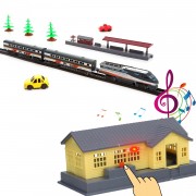 Железная дорога Fenfa ''Скоростной поезд'' с ж/д станцией (свет, звук, длина пути 4,3 м) - 1638B Железная дорога Fenfa ''Скоростной поезд'' с ж/д станцией (свет, звук, длина пути 4,3 м) - 1638B