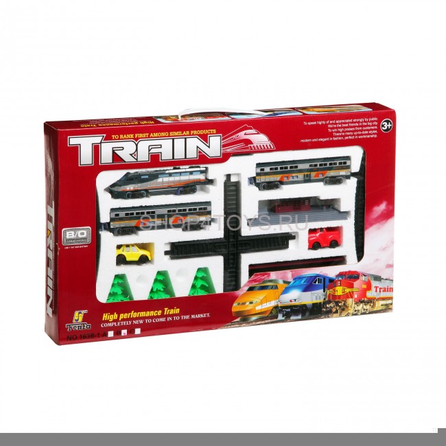 Железная дорога Fenfa ''Скоростной поезд'' с ж/д станцией (свет, звук, длина пути 4,3 м) - 1638B