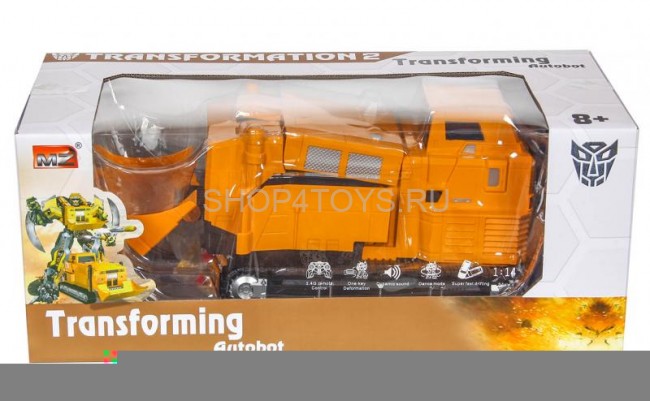 Радиоуправляемый трансформер - бульдозер, стреляющий присосками 1:14 2.4G - MZ-2377PF Радиоуправляемый трансформер - бульдозер, стреляющий присосками 1:14 2.4G - MZ-2377PF