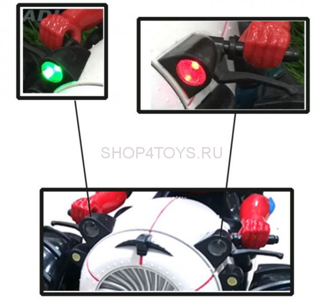 Радиоуправляемый мотоцикл 2в1 амфибия - перевертыш 2.4G - 989-333