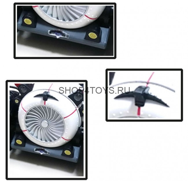 Радиоуправляемый мотоцикл 2в1 амфибия - перевертыш 2.4G - 989-333