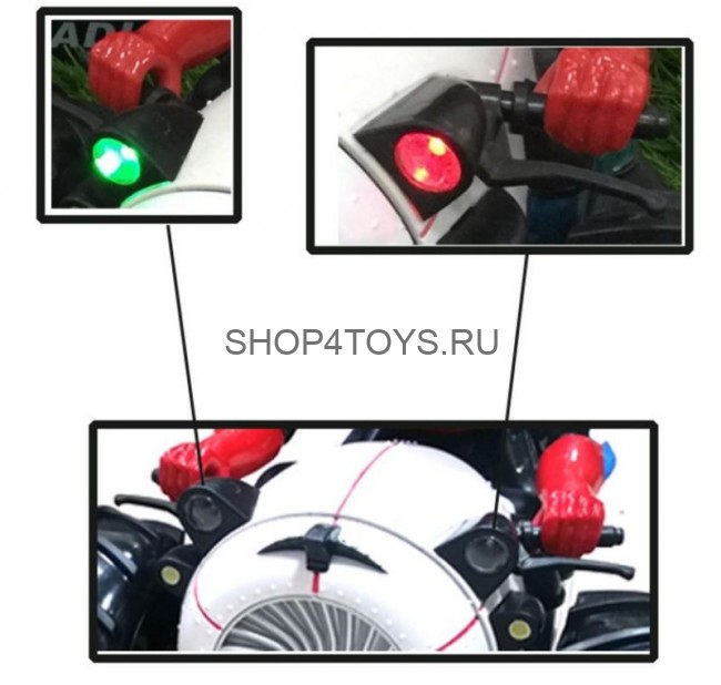 Радиоуправляемый мотоцикл 2в1 амфибия - перевертыш 2.4G - 989-333