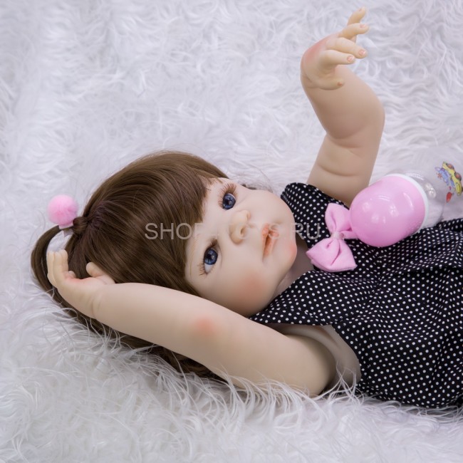 Реборн девочка с силиконовым телом Алёнушка