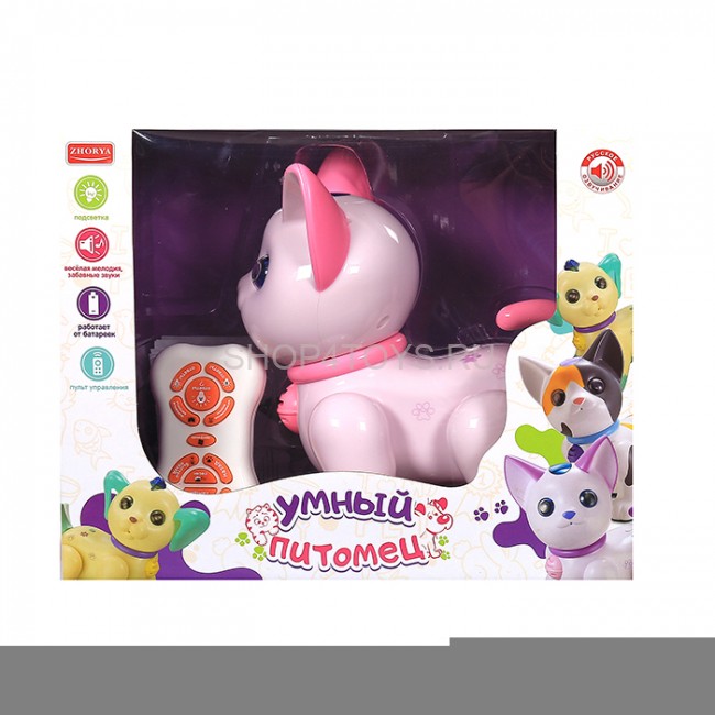 Радиоуправляемый робот Интерактивный Розовый Кот - ZYA-A2744-2-PINK