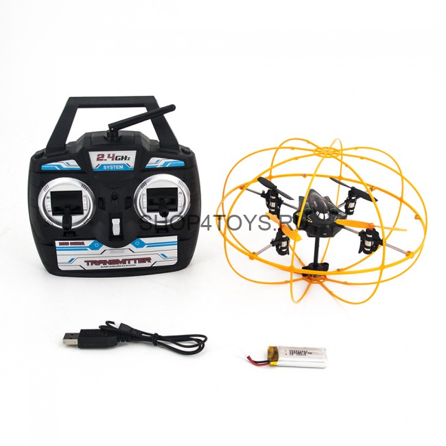 Радиоуправляемый квадрокоптер в сетке HappyCow Eddy Wind Sky 2.4G - 777-329