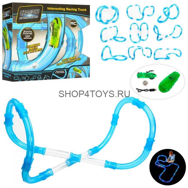 Радиоуправляемый гоночный трек в трубе (светится в темноте) - 022-2 Радиоуправляемый гоночный трек в трубе (светится в темноте) - 022-2