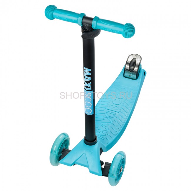 Самокат Maxiscoo Junior Трехколесный Детский со Светящимися Колесами, Голубой - MSC-J101703 Самокат Maxiscoo Junior Трехколесный Детский со Светящимися Колесами, Голубой - MSC-J101703