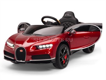 Детский электромобиль Bugatti Chiron 2.4G - RED - HL318 Детский электромобиль Bugatti Chiron HL318 по лицензии известного автоконцерна выполнен по стилю легендарного спортивного автомобиля Bugatti Chiron