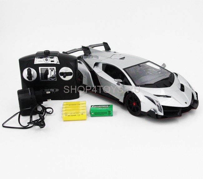 Радиоуправляемая машина MZ Lamborghini Veneno Silver 1:14 - 2289J-S Радиоуправляемая машина MZ Lamborghini Veneno Silver 1:14 - 2289J-S
