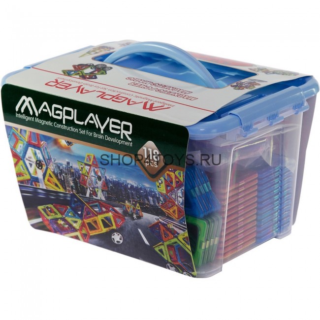 Магнитный 3D конструктор MagPlayer (аналог Магникон MK-118) - MPT-118 Магнитный 3D конструктор MagPlayer (аналог Магникон MK-118) - MPT-118