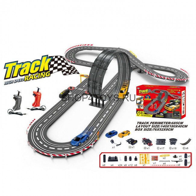 Детский автотрек BSQ (685 см, машинки на пульте, от сети) - 588-19 Детский автотрек BSQ (685 см, машинки на пульте, от сети) - 588-19