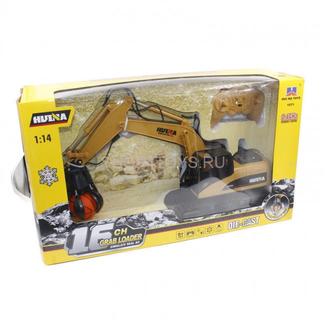 Радиоуправляемый кран-манипулятор HUI NA TOYS масштаб 1:14 2.4G - HN1571 Радиоуправляемый кран-манипулятор HUI NA TOYS масштаб 1:14 2.4G - HN1571