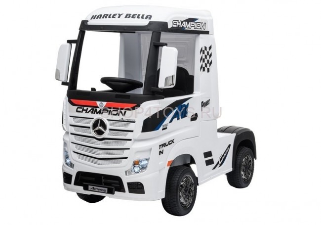 Детский электромобиль фура Mercedes-Benz Actros 4WD 12V - HL358-LUX-WHITE