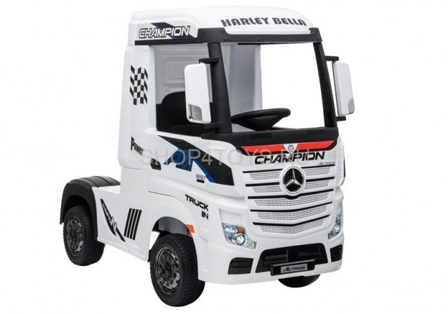 Детский электромобиль фура Mercedes-Benz Actros 4WD 12V - HL358-LUX-WHITE