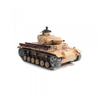Радиоуправляемый танк Heng Long Tauch Panzer III Ausf.H 1:16 - 3849-1 PRO Особенности: металлические гусеницы и приводные механизмы! Танк Heng Long 3849-1 PRO поставляется в собранном виде, в комплектации RTR с дымом, звуком, светом и пневматической пушкой