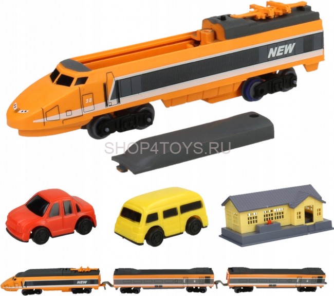 Железная дорога Fenfa ''Скоростной экспресс'' с ж/д станцией (свет, звук, длина пути 4,3 м) - 1638A