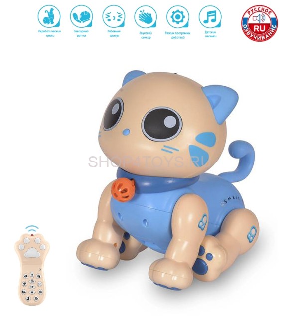 Радиоуправляемый робот Интерактивный Котенок Пультовод - ZYA-A3158-BLUE Радиоуправляемый робот Интерактивный Котенок Пультовод - ZYA-A3158-BLUE