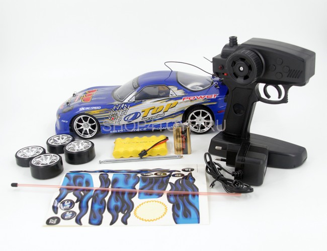 Радиоуправляемый автомобиль для дрифта Mazda RX-7 GT Blue 1:14 - 828-4-B