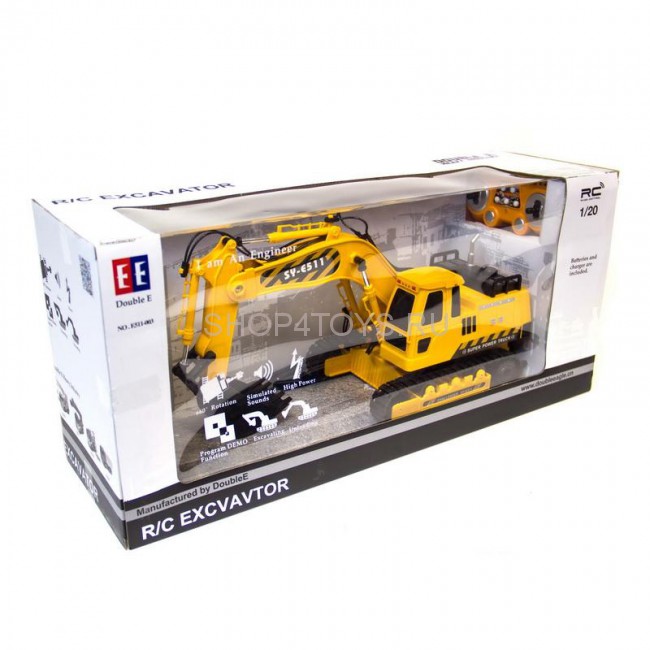 Радиоуправляемый экскаватор Double Eagle 1:20 2.4G - E511-003 Радиоуправляемый экскаватор Double Eagle 1:20 2.4G - E511-003