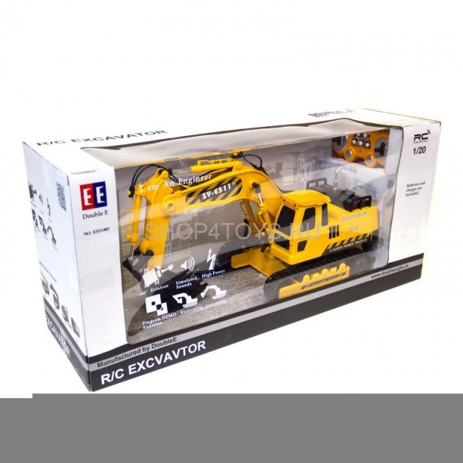 Радиоуправляемый экскаватор Double Eagle 1:20 2.4G - E511-003 Радиоуправляемый экскаватор Double Eagle 1:20 2.4G - E511-003